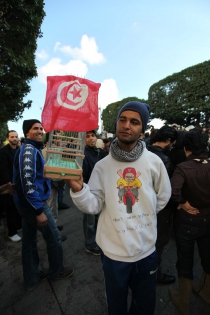  Manifestation du 14 janvier 2011. Tunis , 14-01-2011