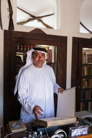 UNITED ARAB EMIRATES, Dubai : Ahmad Obaid Al Mansouri the owner the private museum, Crossroads of Civilizations?Museum, poses in his office, in Shindagha Heritage Area, called also ?? The Heritage Center?? for Middle East and North Africa Jewry, in Dubai, UAE, Wednesday, March. 31, 2021. (OAP/ JA )