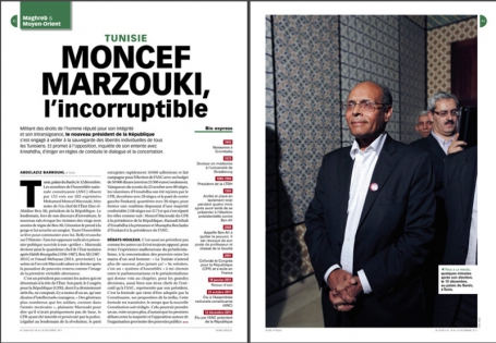  Moncef Marzouki (arabe : المنصف المرزوقي)
L'incorruptible